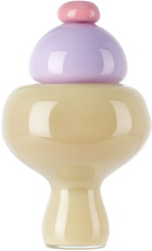 Helle Mardahl Off-White & Purple Candy Jar