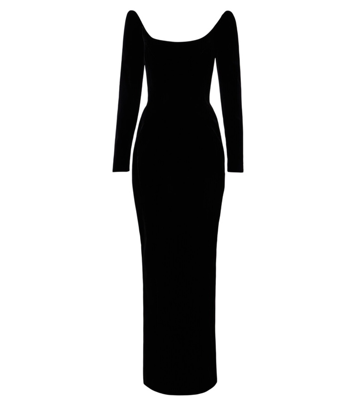 Photo: Mugler Velvet bustier gown