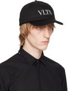 Valentino Garavani Black 'VLTN' Cap