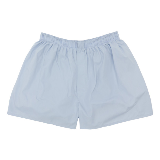 Sunspel Blue Classic Boxers Sunspel