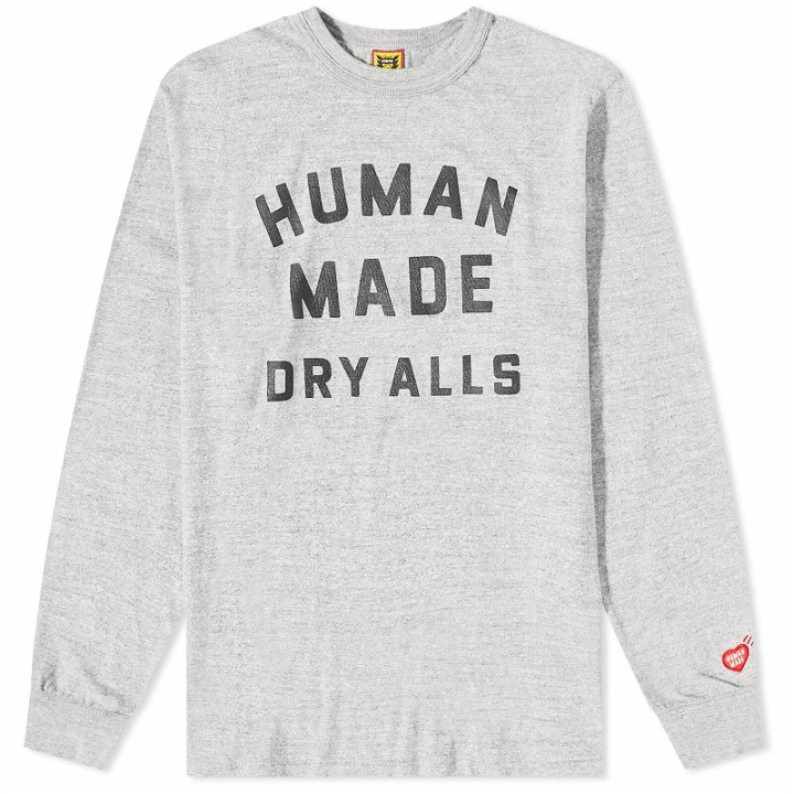 Photo: Human Made Men's Long Sleeve Dryalls T-Shirt in Grey