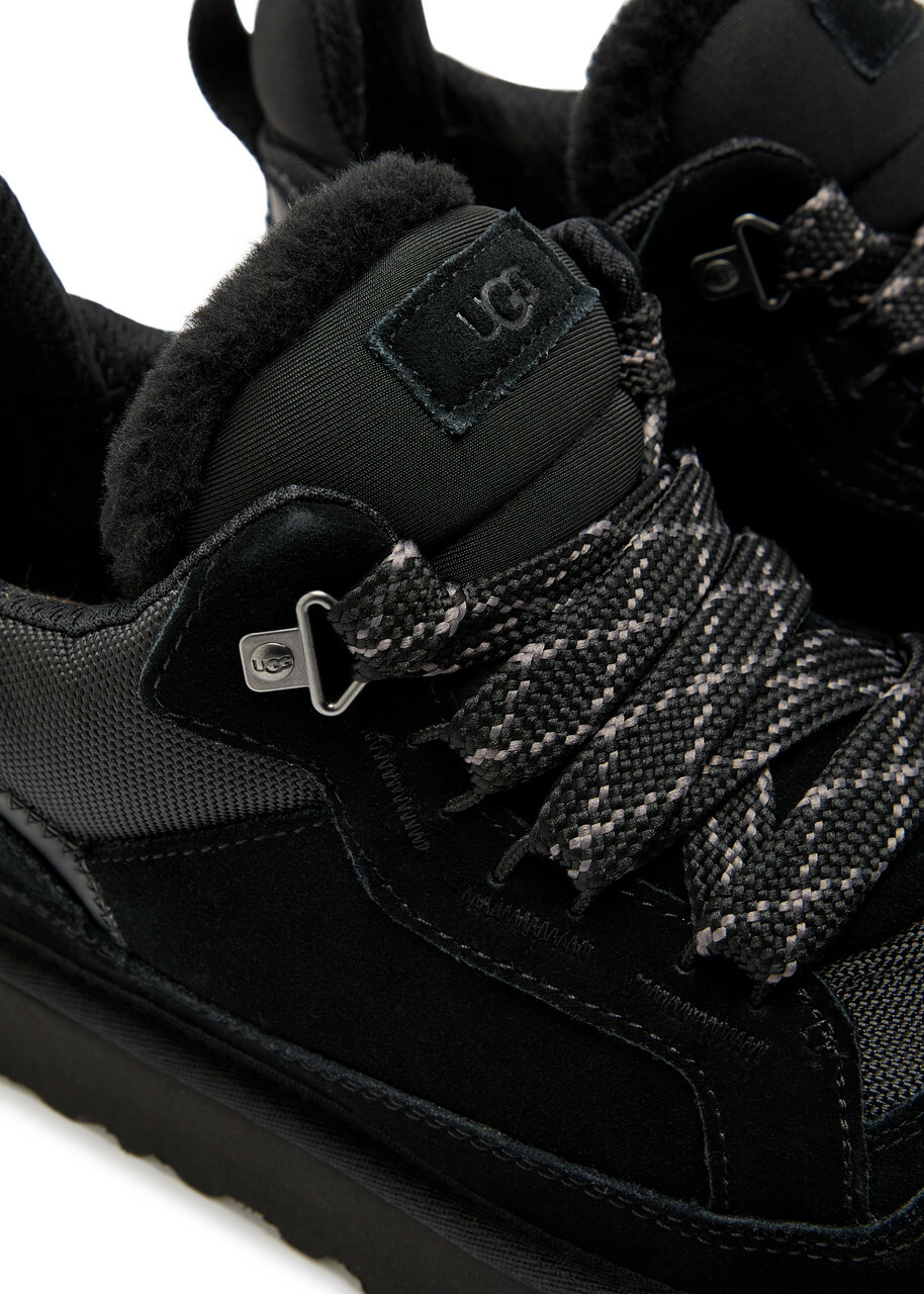 Ugg Lowmel Panelled Suede Sneakers Black