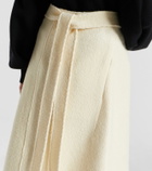 Proenza Schouler Bodhi high-rise wool-blend bouclé wrap skirt