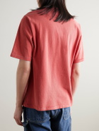 Corridor - Garment-Dyed Cotton-Jersey T-Shirt - Red