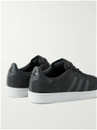 adidas Consortium - DESCENDANT Campus Leather-Trimmed Suede Sneakers - Gray