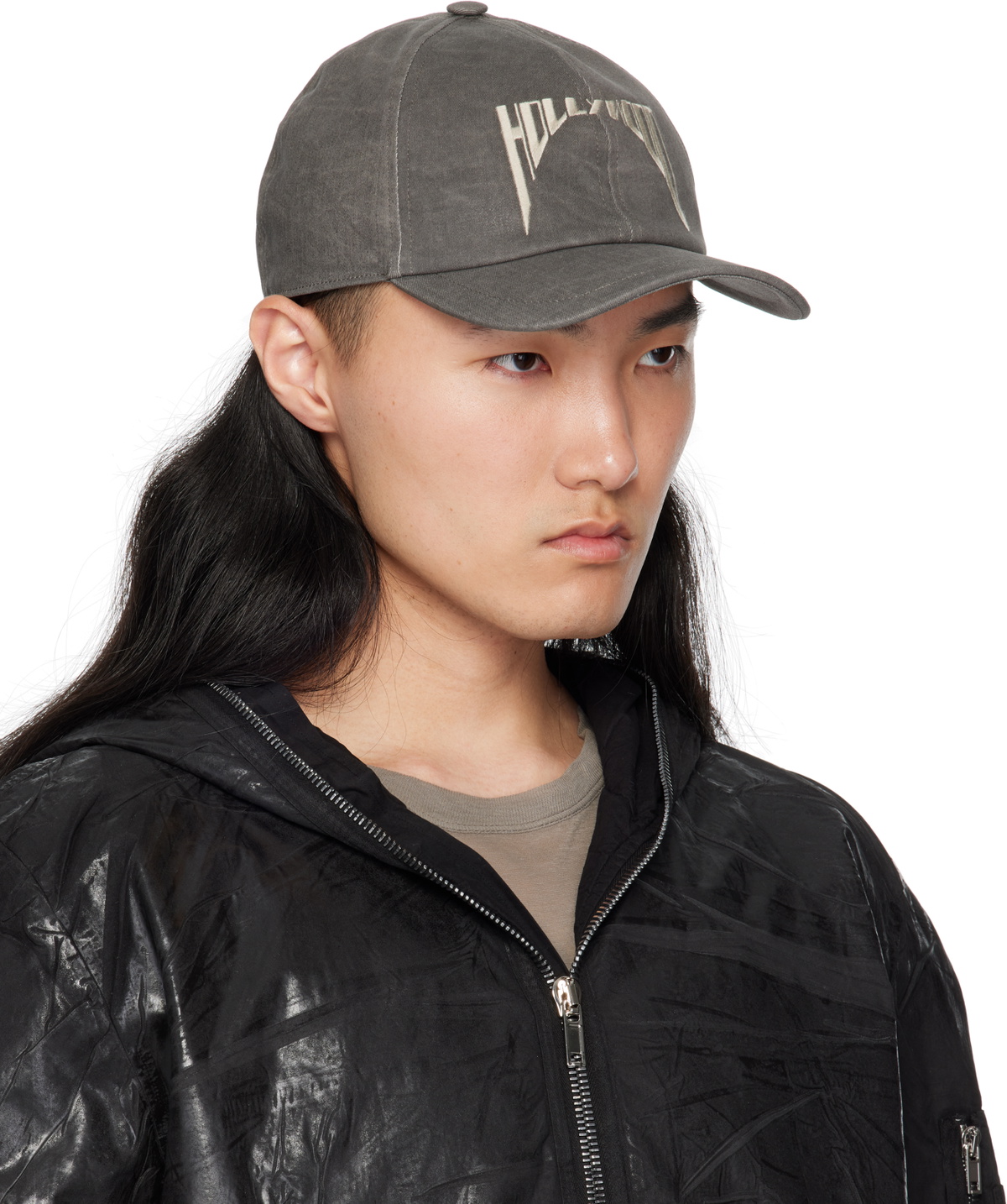Rick Owens DRKSHDW Gray 'Hollywood' Baseball Cap