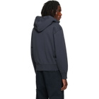 Stone Island Navy 6100009 Organic Cotton Fleece Hoodie