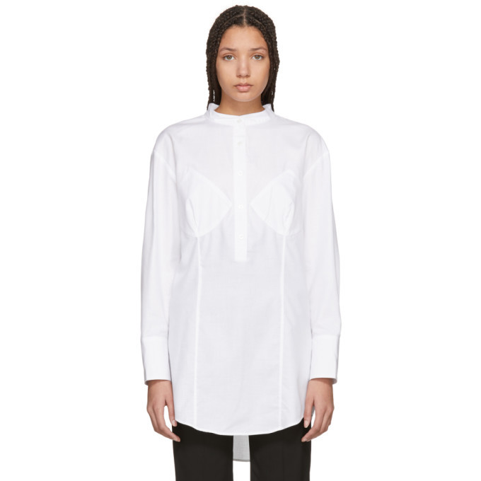 Photo: Wendelborn White Darted Bra Shirt