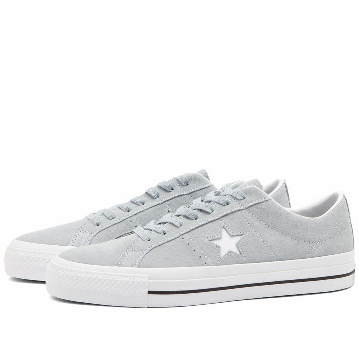 Photo: Converse Men's Cons One Star Pro Fall Tone Sneakers in Wolf Grey/White/Black