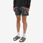 Moncler Men's Banadana Print Swim Short in Black