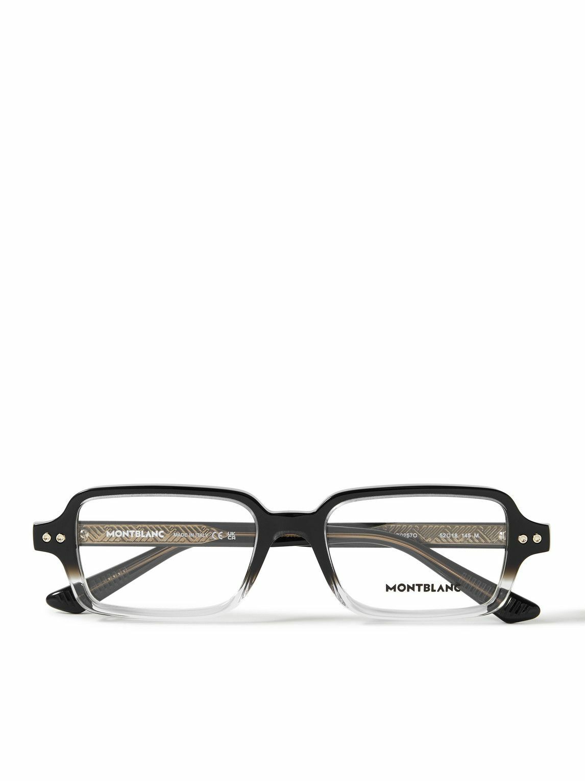 MONTBLANC EYEWEAR - Rectangular-Frame Acetate Optical Glasses