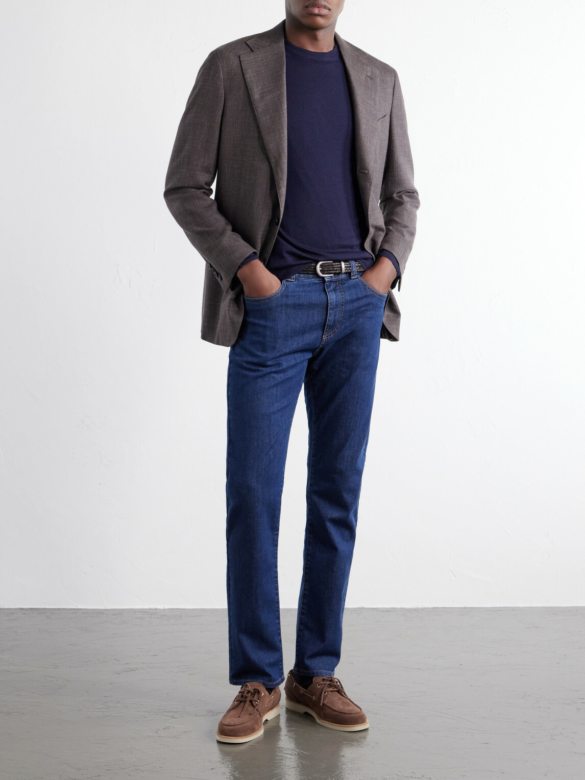 Canali - Slim-Fit Straight-Leg Jeans - Blue