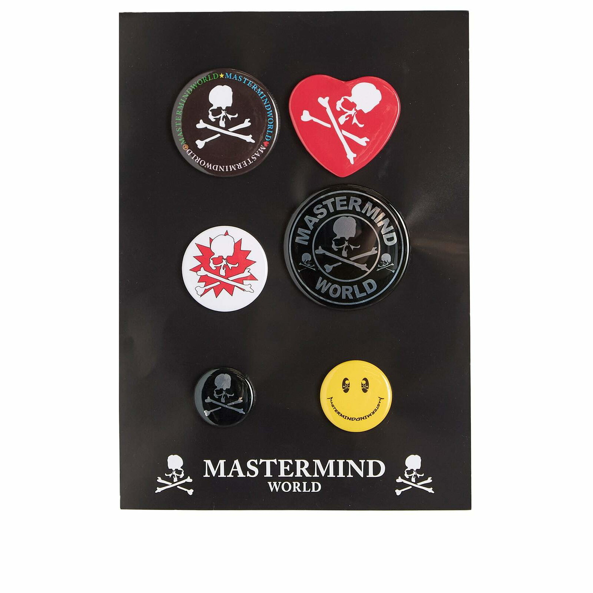 Mastermind Ribbon MASTERMIND WORLD Men's Magnet Button Badge in Multi MASTERMIND WORLD