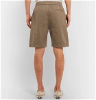 Sunspel - Slim-Fit Cotton-Twill Shorts - Beige