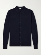 Caruso - Silk and Cotton-Blend Cardigan - Blue