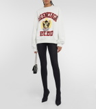 Balenciaga College logo cotton sweatshirt