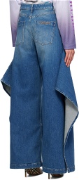 Burberry Blue Wide Jeans