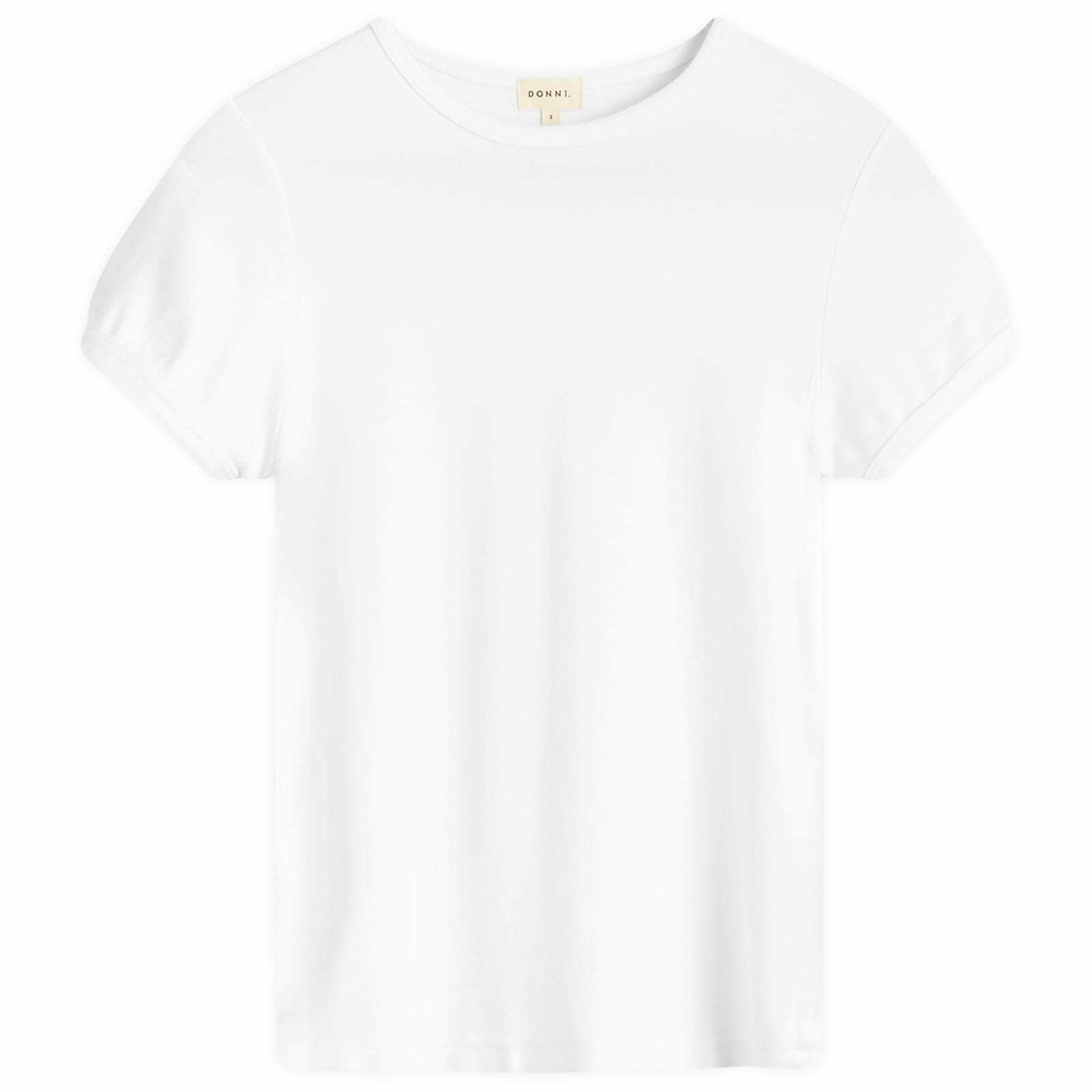 DONNI. Women's Baby Rib Baby T-Shirt in Powder