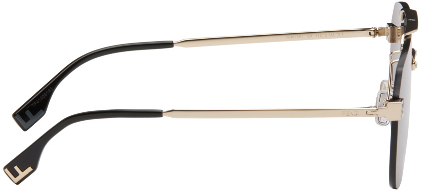 Fendi Gold Fendi Sky Sunglasses