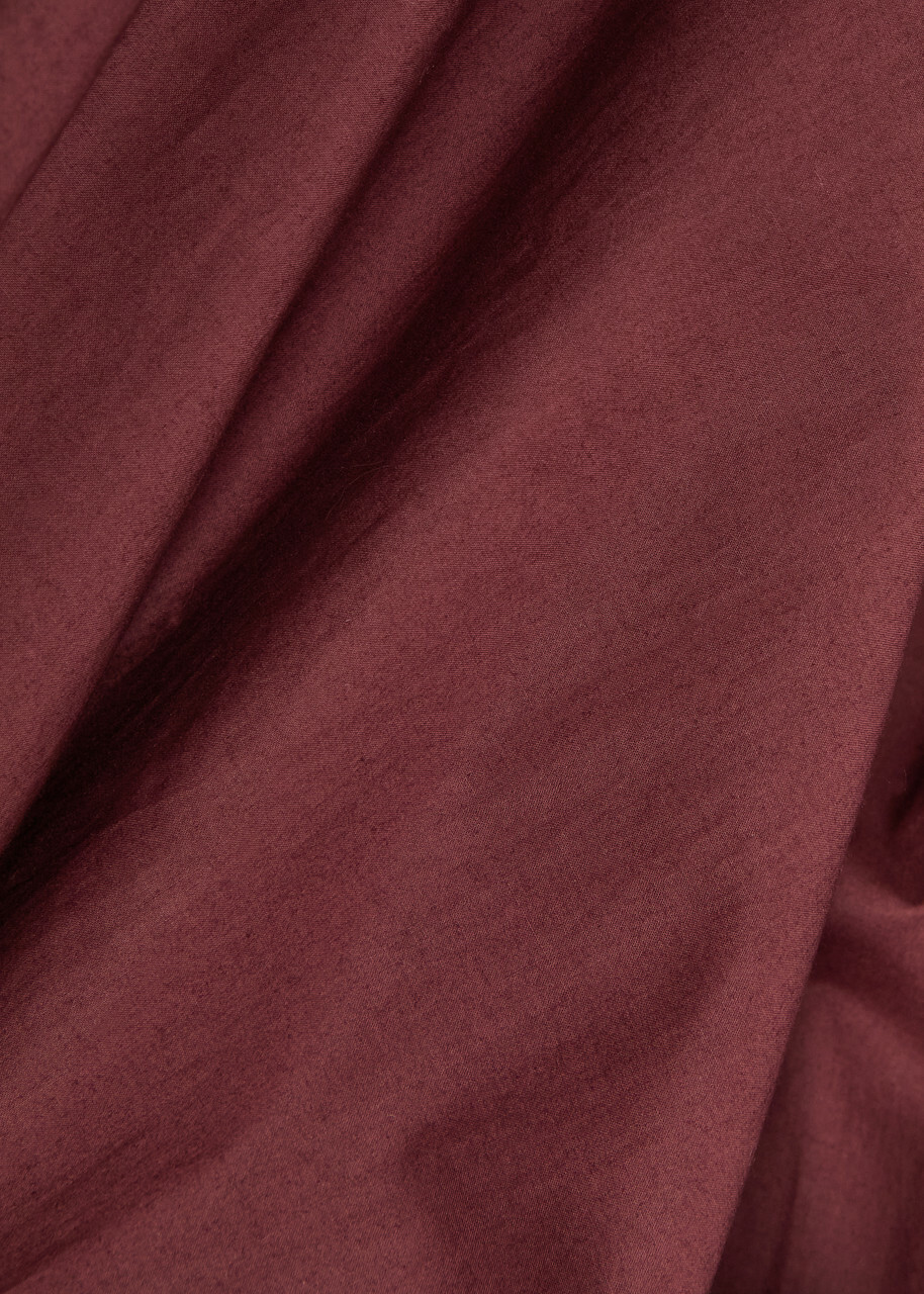 Day Birger ET Mikkelsen Stanton Cotton Mini Shirt Dress Burgundy