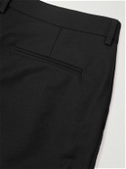 Barena - Straight-Leg Pleated Cotton-Blend Trousers - Black