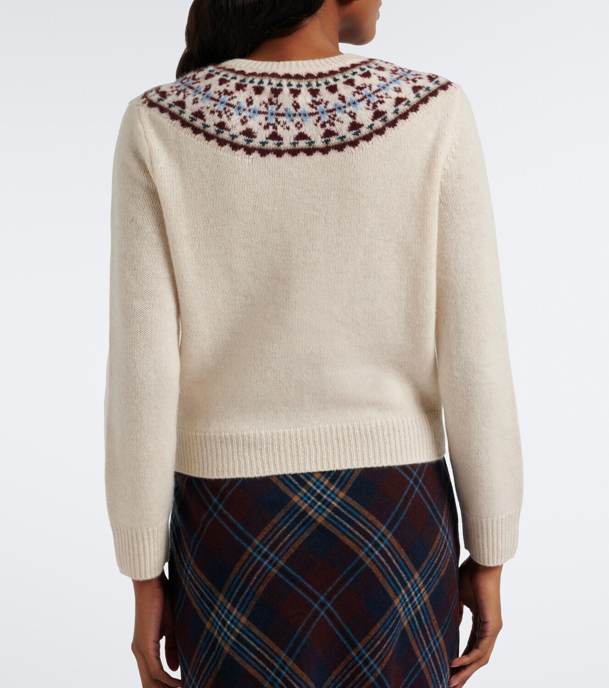 Dôen Olympe Fair Isle cashmere cardigan