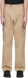 Lownn Beige Pleated Trousers