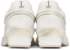 untitlab® Off-White Lace Ups Flex Heel Sneakers