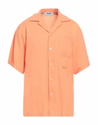 Msgm Mens Shirt in Salmon pink