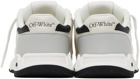 Off-White White & Black Kick Off Sneakers