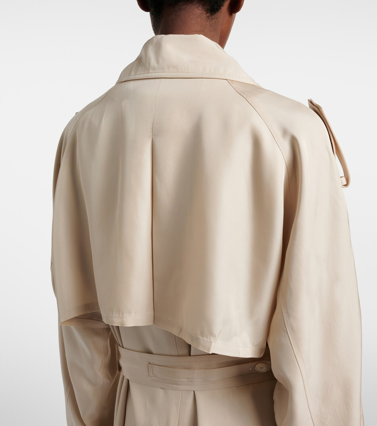 The Frankie Shop Veyron ovesized twill trench coat