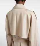 The Frankie Shop Veyron ovesized twill trench coat