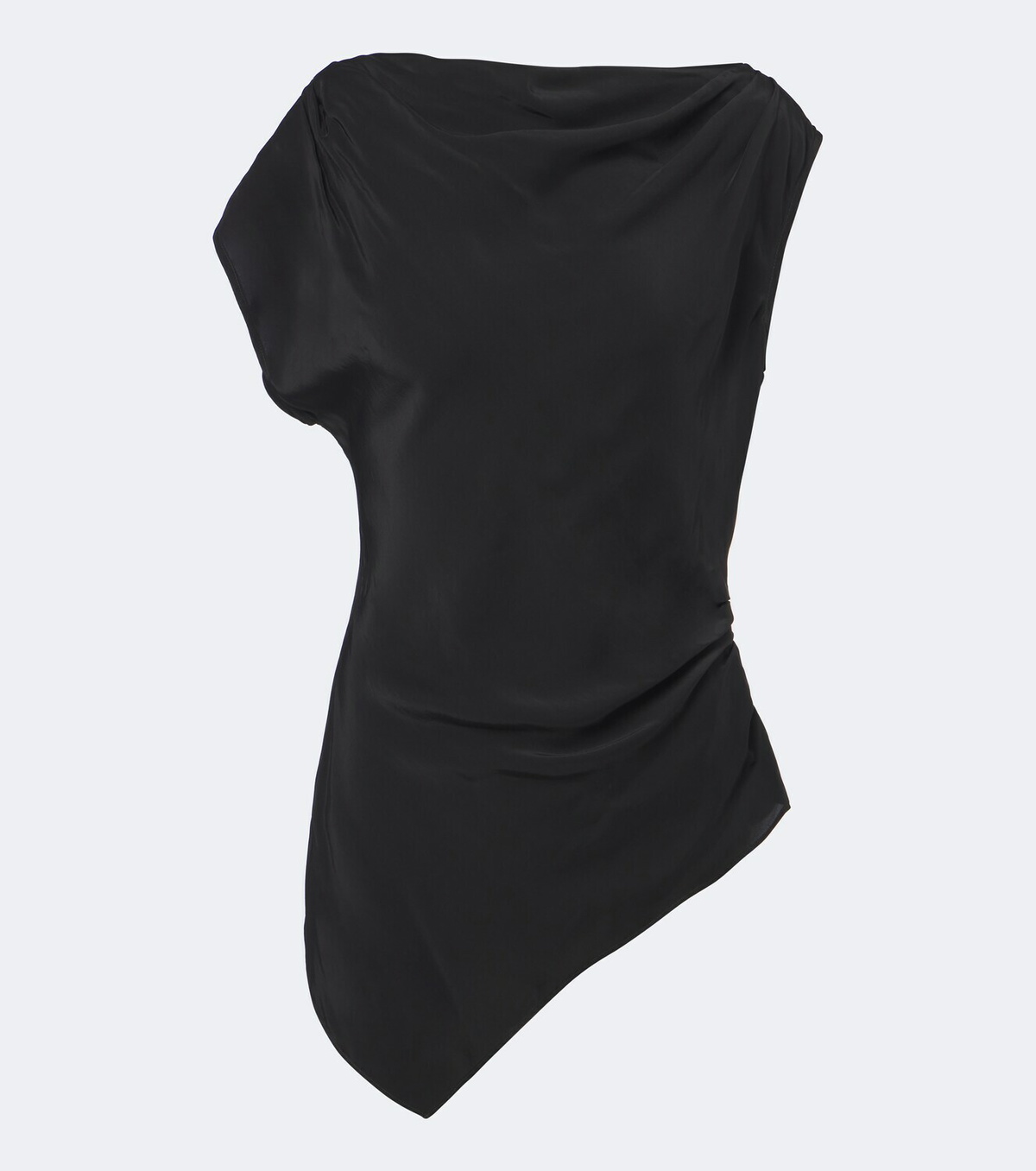 Veronica Beard Yvonne draped crêpe de chine top