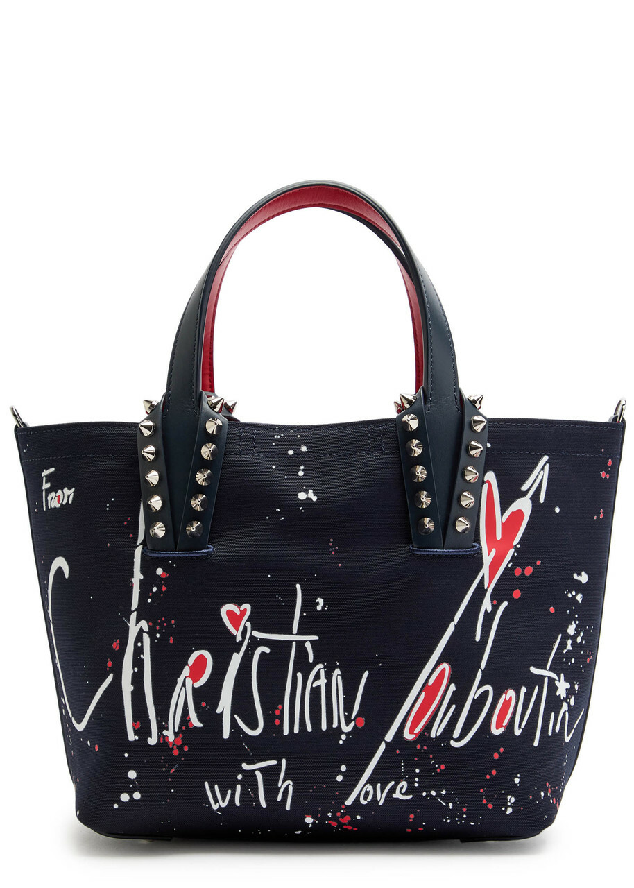Christian Louboutin Cabata Mini Canvas Tote - Navy - One Size