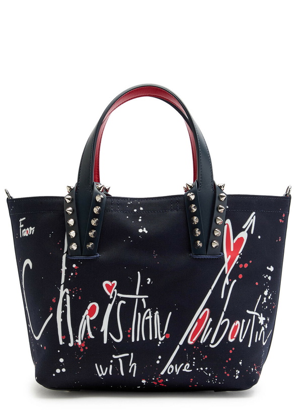 Photo: Christian Louboutin Cabata Mini Canvas Tote - Navy - One Size