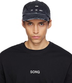 Song for the Mute Black Overdyed Denim Cap