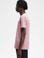 Fred Perry T Shirt Pink   Mens