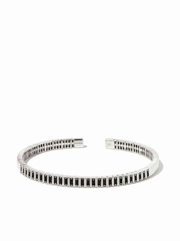 Photo: Suzanne Kalan 18K White Gold Sapphire Bangle