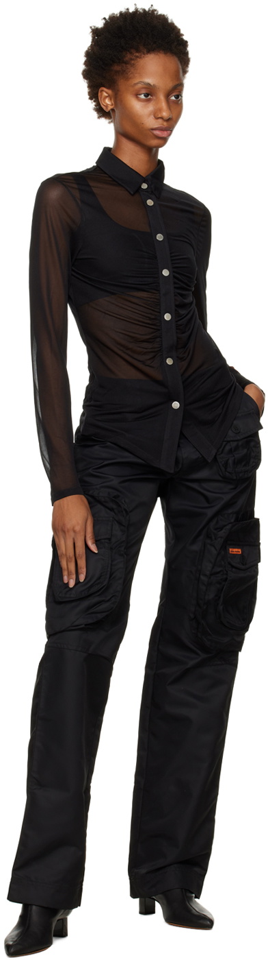 Heron Preston Black Ex-Ray Cargo Pants Heron Preston