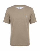 Brunello Cucinelli Mens T-shirt Khaki