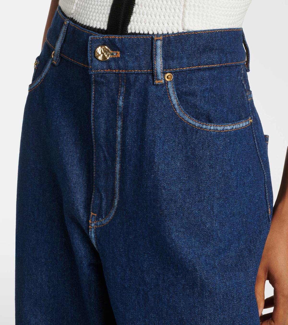 Nina Ricci High-rise wide-leg jeans