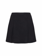 SPORTY & RICH - Serif Logo Double Pleated Skirt