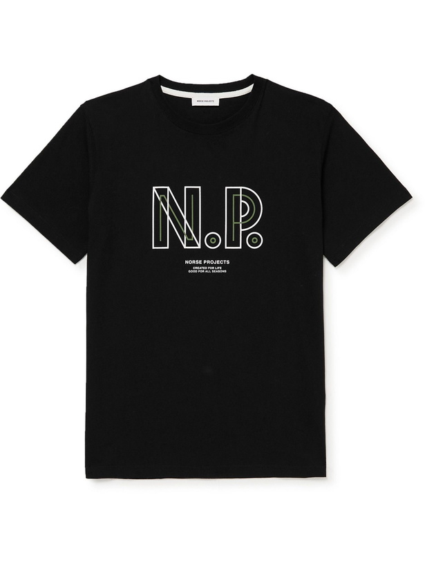 Photo: Norse Projects - Niels Teknis Logo-Print Organic Cotton-Jersey T-Shirt - Unknown