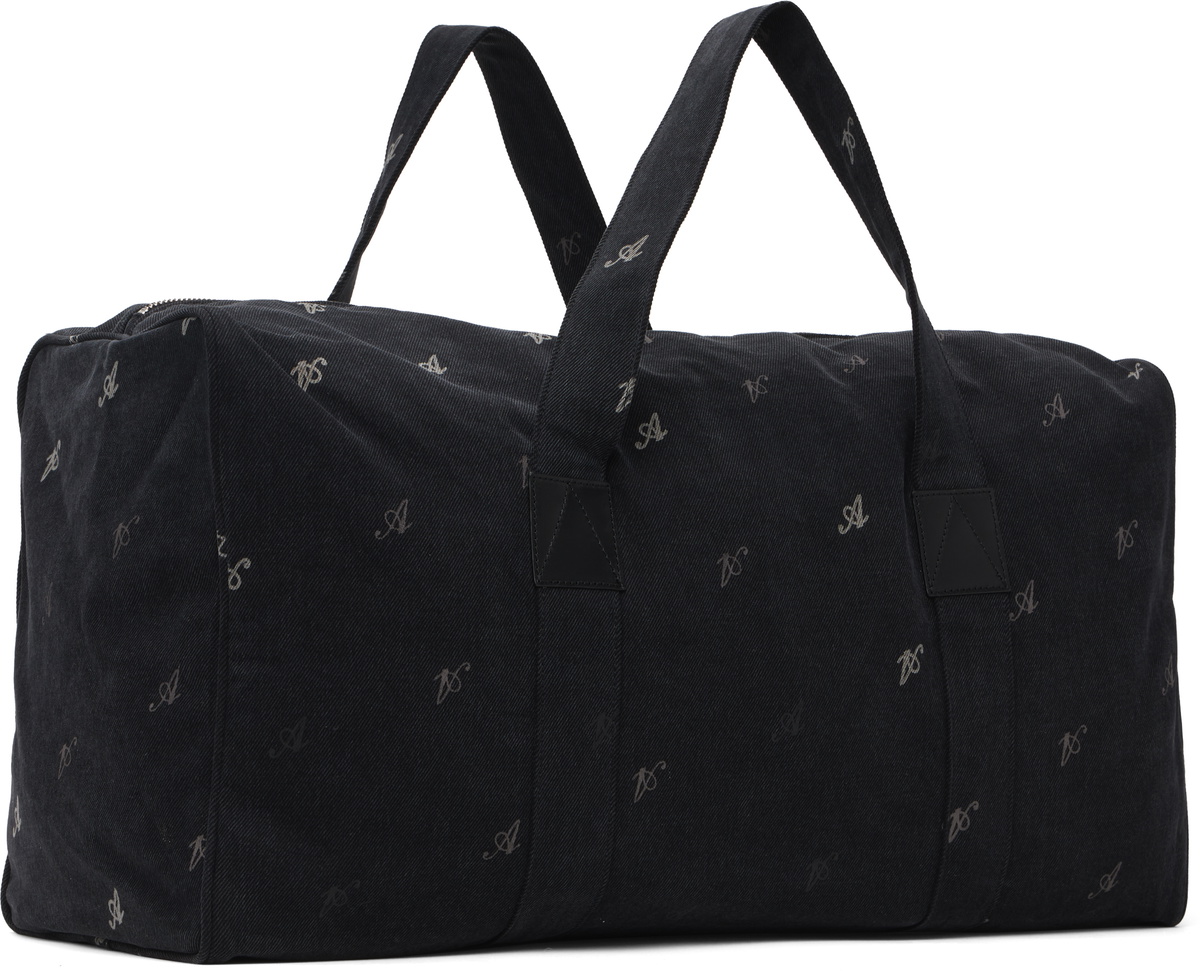 Axel Arigato Black Denim Weekend Duffle Bag