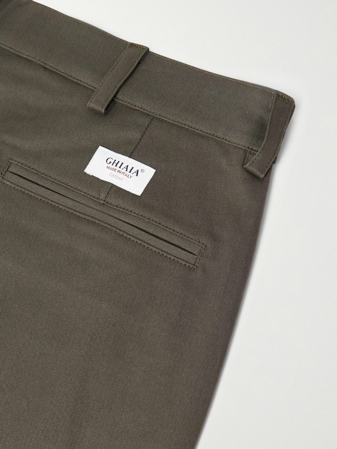 Ghiaia Cashmere - Straight-Leg Cotton Chinos - Green