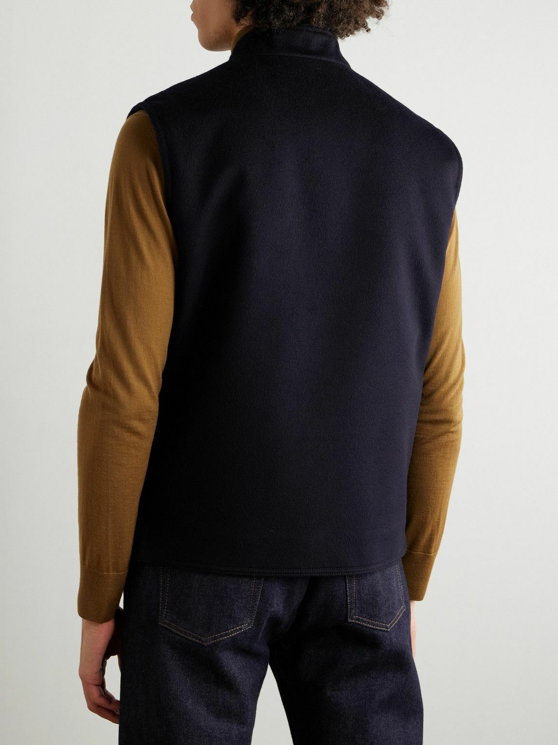 Loro Piana - Storm System Cashmere-Felt Gilet - Blue