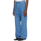 Valentino Blue Creased Jeans