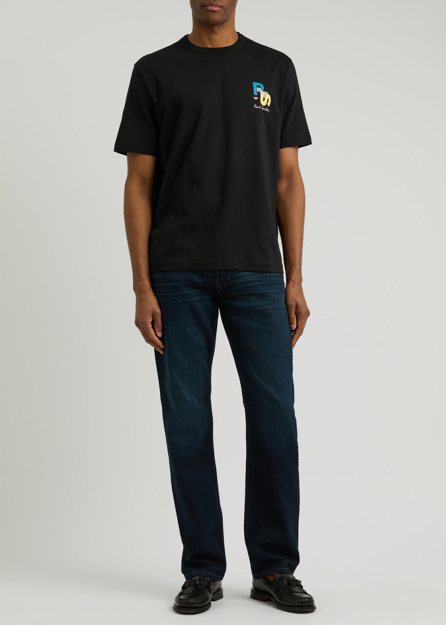 T-shirt Homme Paul Smith – Noir – Imprimé Graphique – Coton – Taille L – État Très Bon