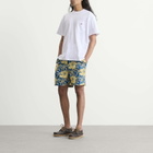 Drôle de Monsieur Men's Hibiscus Beach Shorts in Navy