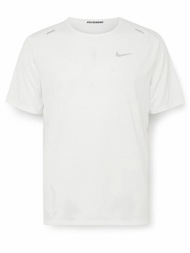 Photo: Nike Running - Slim-Fit Dri-FIT ADV TechKnit T-Shirt - White